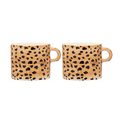 Anna + Nina Set šalica za čaj - Leopard