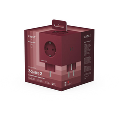 Avolt Square 2 Mulberry Red USB-C