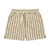 Bongusta Naram Gym Shorts Creme & Ink