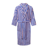 Bongusta Cotton Bathrobe - Dazzling Blue & Rose