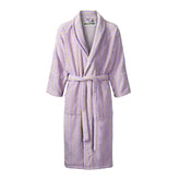 Bongusta Cotton Bathrobe - Lilac & Neon Yellow