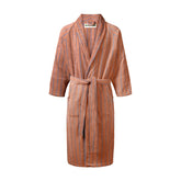 Bongusta Cotton Bathrobe - Camel & Ultramarine