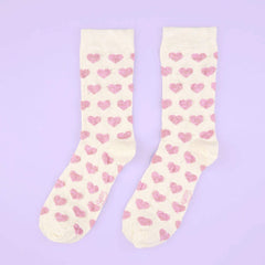 Coucou Suzette Čarape Pink Heart