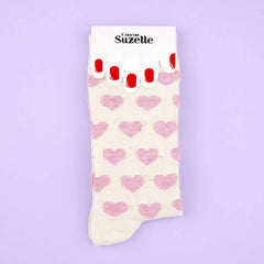 Coucou Suzette Čarape Pink Heart