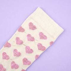 Coucou Suzette Čarape Pink Heart