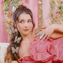 Coucou Suzette Kopča za kosu White Butterfly