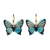 Coucou Suzette Earrings Blue Butterfly