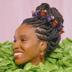 Coucou Suzette Naušnice Raspberry