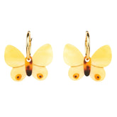 Coucou Suzette Earrings Yellow Butterfly