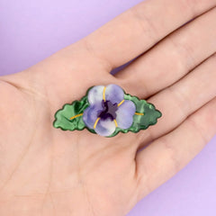 Coucou Suzette Španga za kosu Purple Pansy