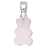 Crystal Haze Nostaglia bear Fizzy pendant Strawberry - silver