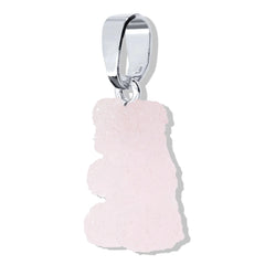 Crystal Haze Nostaglia bear Fizzy privjesak Strawberry - srebrni