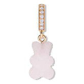 Crystal Haze Nostalgia bear Fizzy Pave pendant - Strawberry
