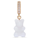 Crystal Haze Nostalgia bear Pave pendant - Pearl