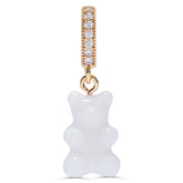 Crystal Haze Nostalgia bear earring - Pearly