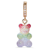 Crystal Haze Nostalgia bear earring - Rainbow