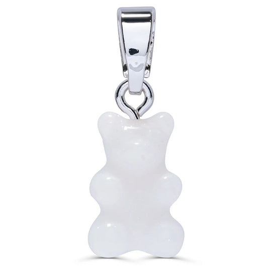 Crystal Haze Nostalgia bear privjesak - Pearly srebrni