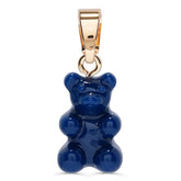 Crystal Haze Nostalgia bear pendant - Sapphire