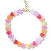 Crystal Haze Jelly Heart Necklace