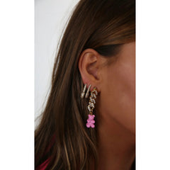 Crystal Haze Pin Up naušnica velika - 1 kom