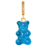 Crystal Haze Nostalgia bear Pave pendant - Azure