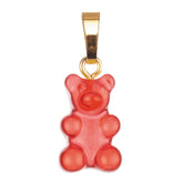 Crystal Haze Nostalgia bear pendant - Jelly red