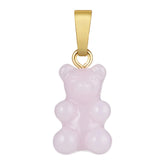 Crystal Haze Nostalgia bear pendant - Lavender