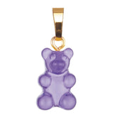 Crystal Haze Nostalgia bear pendant - Plum