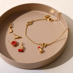 Design Letters Privjesak Rose - srebrni