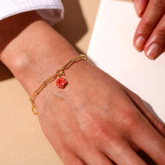 Design Letters Privjesak Rose - srebrni