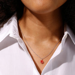 Design Letters Privjesak Rose - srebrni