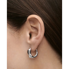 PDPAOLA Dolphin mini earrings - silver