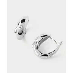 PDPAOLA Dolphin mini earrings - silver