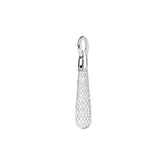 PDPAOLA Drop large pendant - Pave silver