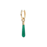 PDPAOLA Jupiter large earring - Green Aventurine