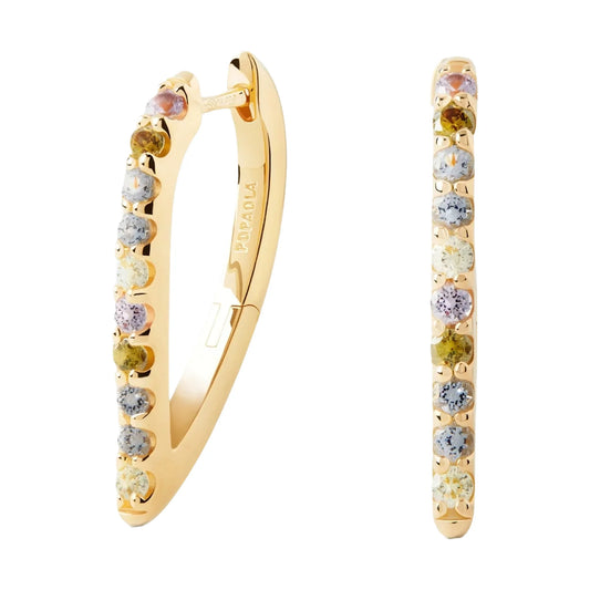 PDPAOLA Naušnice Multicolor Gloss