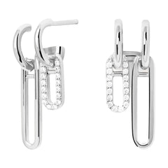 PDPAOLA Nexa naušnice - srebrne