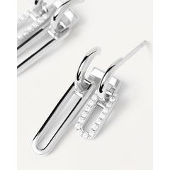 PDPAOLA Nexa naušnice - srebrne