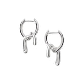 PDPAOLA Twist mini earrings - silver