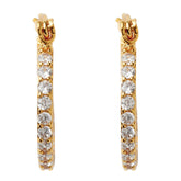Crystal Haze Mini Ring Earrings - Clear