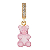 Crystal Haze Nostalgia bear Pave pendant - Bubblegum pink