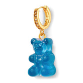 Crystal Haze Nostalgia bear earring - Azure