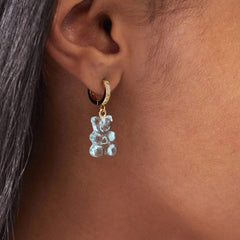 Crystal Haze Nostalgia bear naušnica - Mediterranean