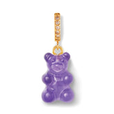 Crystal Haze Nostalgia bear earring - Plum
