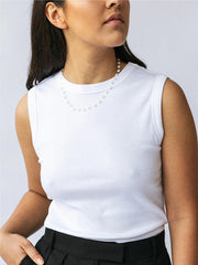 Labro Fiori ogrlica - bijela