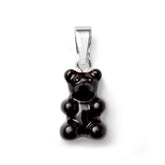 Crystal Haze Nostalgia bear pendant - Black silver