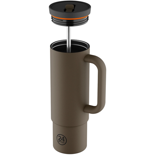 24Bottles Termos boca sa slamkom - Mocha (800ml)