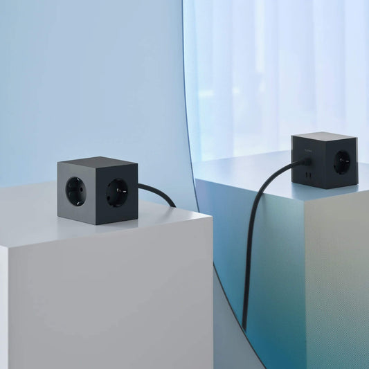 Avolt Square 1 Stockholm Black USB-C - 1.8 m