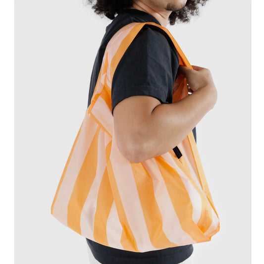 Baggu Shopping Bag - Tangerine Wide Stripe