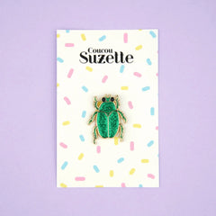 Coucou Suzette Beetle Brooch